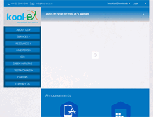 Tablet Screenshot of kool-ex.com